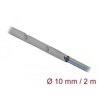 Rękaw kablowy z zatrzaskami 2 m x 10 mm szary/czarny Delock 20725
