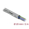 Rękaw kablowy z zatrzaskami 2 m x 20 mm szary/czarny Delock 20726