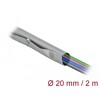 Rękaw kablowy z zatrzaskami 2 m x 20 mm szary/czarny Delock 20726
