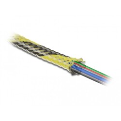Koszulka pleciona rozciągana 2 m x 6 mm czarno-żółta Delock 20737 Koszulka pleciona rozciągana 2 m x 6 mm czarno-żółta Delock 20737