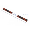 Koszulka pleciona rozciągana 2 m x 6 mm czarno-czerwona Delock 20738