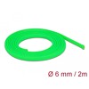 Koszulka pleciona rozciągana 2 m x 6 mm zielona Delock 20739