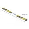 Koszulka pleciona rozciągana 2 m x 38 mm czarno-żółta Delock 20752