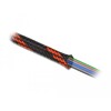 Koszulka pleciona rozciągana 2 m x 38 mm czarno-czerwona Delock 20753