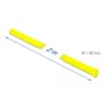 Koszulka pleciona rozciągana 2 m x 38 mm żółta Delock 20755