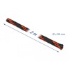 Koszulka pleciona rozciągana 2 m x 50 mm czarno-czerwona Delock 20758