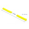 Koszulka pleciona rozciągana 2 m x 50 mm żółta Delock 20760