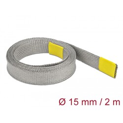 Rękaw pleciony do osłony EMC rozciągany 2 m x 15 mm Delock 20789