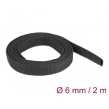 Rurka termokurczliwa 2 m x 6 mm kurczliwość 2:1 czarna Delock 20791