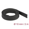 Rurka termokurczliwa 2 m x 10 mm kurczliwość 2:1 czarna Delock 20792