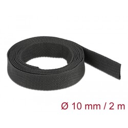 Rurka termokurczliwa 2 m x 10 mm kurczliwość 2:1 czarna Delock 20792