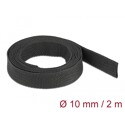 Rurka termokurczliwa 2 m x 10 mm kurczliwość 2:1 czarna Delock 20792