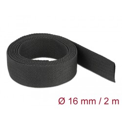 Rurka termokurczliwa 2 m x 16 mm kurczliwość 2:1 czarna Delock 20793