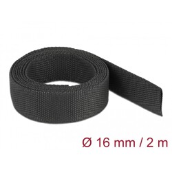 Rurka termokurczliwa 2 m x 16 mm kurczliwość 2:1 czarna Delock 20793
