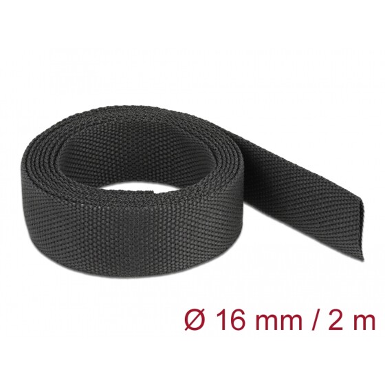Rurka termokurczliwa 2 m x 16 mm kurczliwość 2:1 czarna Delock 20793