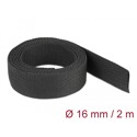 Rurka termokurczliwa 2 m x 16 mm kurczliwość 2:1 czarna Delock 20793