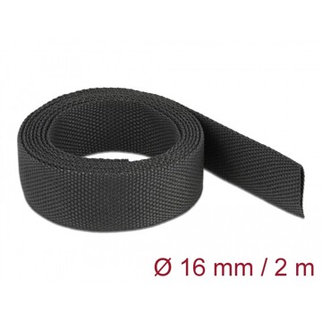 Rurka termokurczliwa 2 m x 16 mm kurczliwość 2:1 czarna Delock 20793