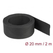 Rurka termokurczliwa 2 m x 20 mm kurczliwość 2:1 czarna Delock 20794