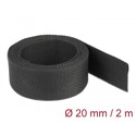 Rurka termokurczliwa 2 m x 20 mm kurczliwość 2:1 czarna Delock 20794
