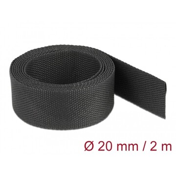Rurka termokurczliwa 2 m x 20 mm kurczliwość 2:1 czarna Delock 20794