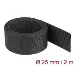 Rurka termokurczliwa 2 m x 25 mm kurczliwość 2:1 czarna Delock 20795