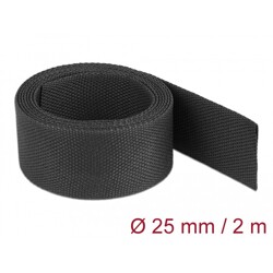 Rurka termokurczliwa 2 m x 25 mm kurczliwość 2:1 czarna Delock 20795