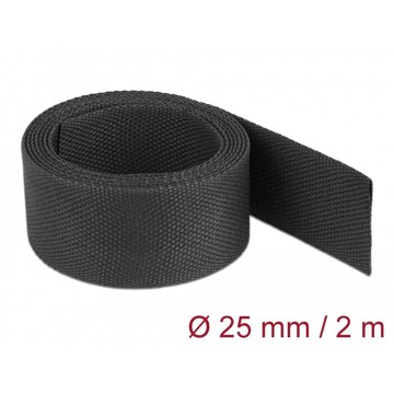 Rurka termokurczliwa 2 m x 25 mm kurczliwość 2:1 czarna Delock 20795