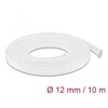 Koszulka pleciona rozciągana 10 m x 12 mm biała Delock 20804