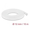 Koszulka pleciona rozciągana 10 m x 12 mm biała Delock 20804