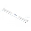 Koszulka pleciona rozciągana 10 m x 12 mm biała Delock 20804