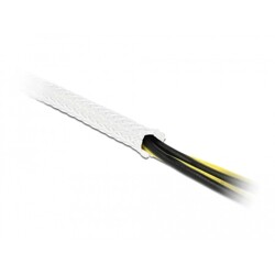 Koszulka pleciona rozciągana 10 m x 19 mm biała Delock 20805 Koszulka pleciona rozciągana 10 m x 19 mm biała Delock 20805