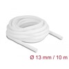 Koszulka pleciona rozciągana 10 m x 13 mm biała Delock 20813