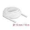 Koszulka pleciona rozciągana 10 m x 13 mm biała Delock 20813