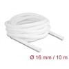 Koszulka pleciona rozciągana 10 m x 16 mm biała Delock 20814