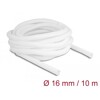 Koszulka pleciona rozciągana 10 m x 16 mm biała Delock 20814