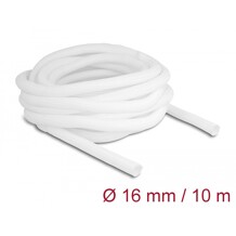 Koszulka pleciona rozciągana 10 m x 16 mm biała Delock 20814