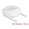 Koszulka pleciona rozciągana 10 m x 16 mm biała Delock 20814