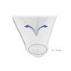 Koszulka pleciona rozciągana 10 m x 16 mm biała Delock 20814