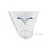 Koszulka pleciona rozciągana 10 m x 16 mm biała Delock 20814