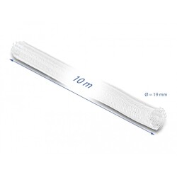 Koszulka pleciona rozciągana 10 m x 19 mm biała Delock 20815 Koszulka pleciona rozciągana 10 m x 19 mm biała Delock 20815