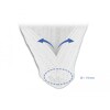 Koszulka pleciona rozciągana 10 m x 19 mm biała Delock 20815