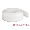 Koszulki plecione z zapięciem haczyk-pętelka 10 m x 19 mm białe Delock 20819