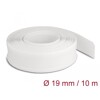 Koszulki plecione z zapięciem haczyk-pętelka 10 m x 19 mm białe Delock 20819