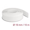 Koszulki plecione z zapięciem haczyk-pętelka 10 m x 19 mm białe Delock 20819