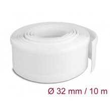 Koszulki plecione z zapięciem haczyk-pętelka 10 m x 32 mm białe Delock 20820