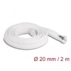 Koszulka pleciona z suwakiem odporna na temperaturę 2 m x 20 mm biała Delock 20827