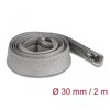 Koszulka pleciona z suwakiem odporna na temperaturę 2 m x 30 mm szara Delock 20831