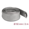 Koszulka pleciona z suwakiem odporna na temperaturę 2 m x 50 mm szara Delock 20832