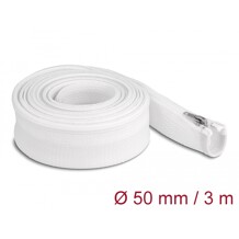Koszulka pleciona z suwakiem odporna na temperaturę 3 m x 50 mm biała Delock 20835
