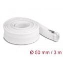 Koszulka pleciona z suwakiem odporna na temperaturę 3 m x 50 mm biała Delock 20835